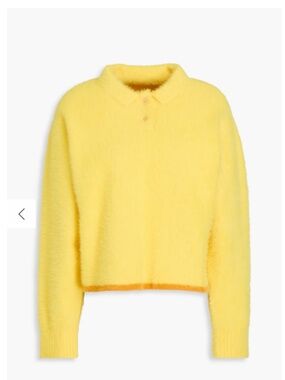 Jacquemus Polo Neve Fuzzy Polo Sweater